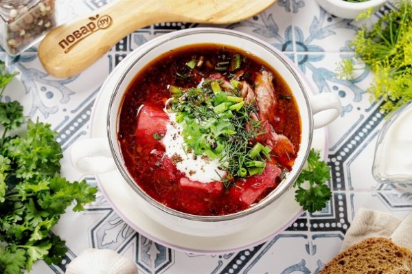 Борщ с картофелем