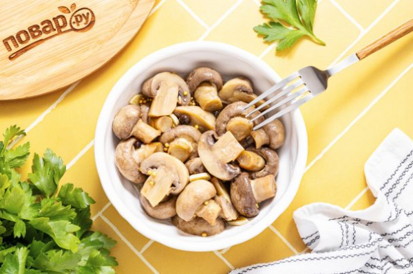 Быстрое маринование шампиньонов Быстрое маринование шампиньонов