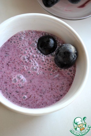 Чернично-виноградный смузи