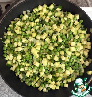 Холодный суп из цуккини и горошка