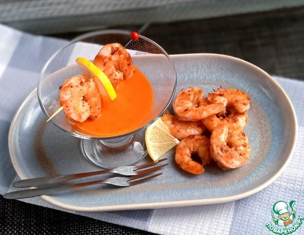 Креветки с перечным соусом Креветки с перечным соусом