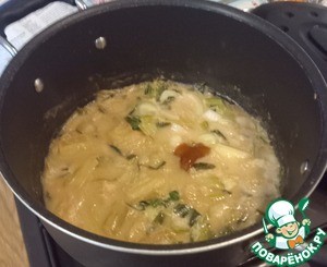 Креветки в ревенево-кокосовом самбале