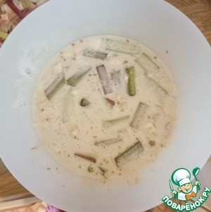 Креветки в ревенево-кокосовом самбале