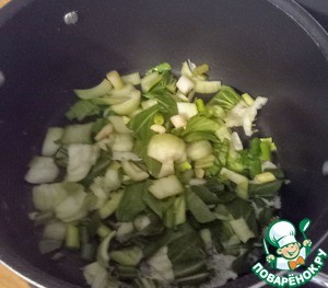 Креветки в ревенево-кокосовом самбале