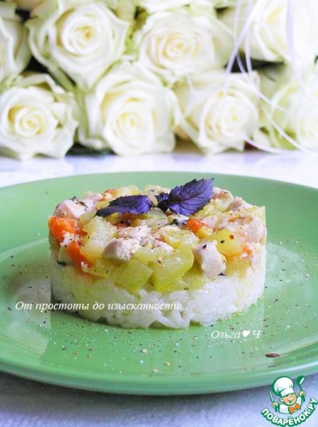 Летнее рагу из курицы с овощами Летнее рагу из курицы с овощами