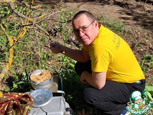 Перловая каша с индейкой "Полевая кухня" Перловая каша с индейкой "Полевая кухня"