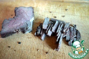 Салат с говяжьим сердцем и маринованными овощами Салат с говяжьим сердцем и маринованными овощами