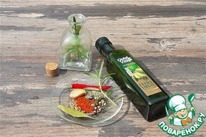 Заправка из оливкового масла со специями