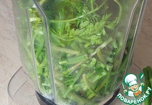 Зеленое пюре из стеблей зелени "Экономное"
