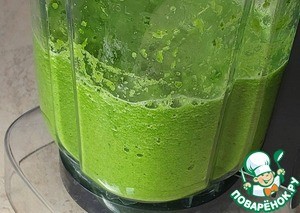 Зеленое пюре из стеблей зелени "Экономное"