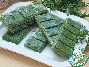 Зеленое пюре из стеблей зелени "Экономное"