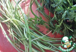 Зеленое пюре из стеблей зелени "Экономное"