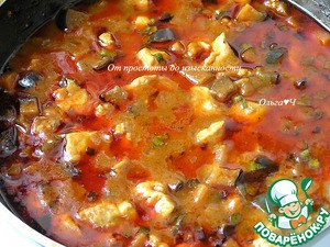 Курица в соусе карри с баклажанами Курица в соусе карри с баклажанами