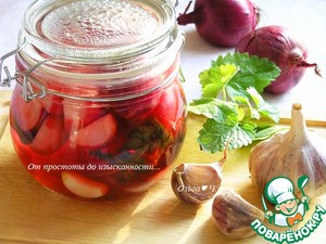 Маринованные овощи с мелиссой Маринованные овощи с мелиссой