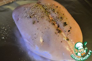 Салат с куриной грудкой