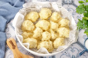 Цветная капуста в кляре в духовке Цветная капуста в кляре в духовке