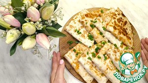 Лаваш с яйцом, помидором и сыром Лаваш с яйцом, помидором и сыром