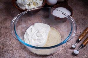 Творожная запеканка на сковороде