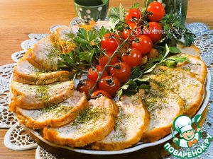 Мясная тарелка на праздничный стол