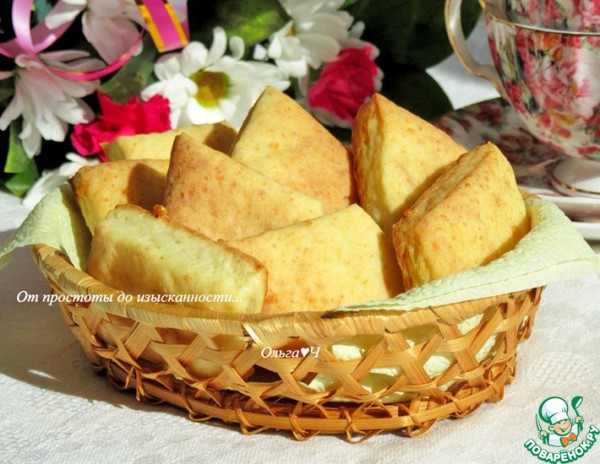 Творожное печенье с сыром Творожное печенье с сыром