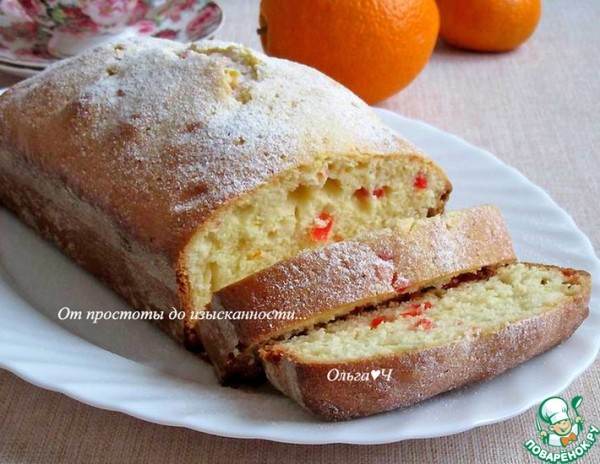 Апельсиновый кекс с кумкватом Апельсиновый кекс с кумкватом