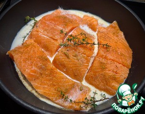 Лосось в молоке Лосось в молоке