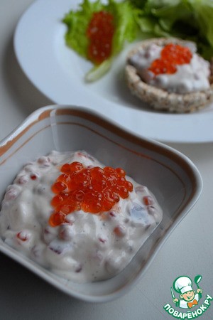Намазка с красной икрой Намазка с красной икрой