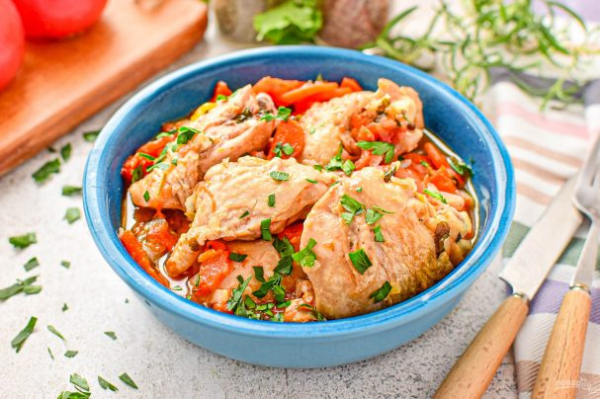 Цыпленок по-охотничьи Цыпленок по-охотничьи