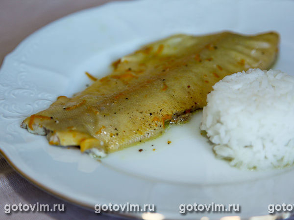 Отварная рыба с цедрой (в рукаве) Отварная рыба с цедрой (в рукаве)