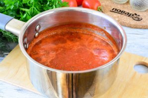 Сладкий томатный соус на зиму Сладкий томатный соус на зиму