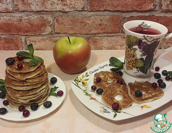 Яблоки в блинном тесте ПП Яблоки в блинном тесте ПП