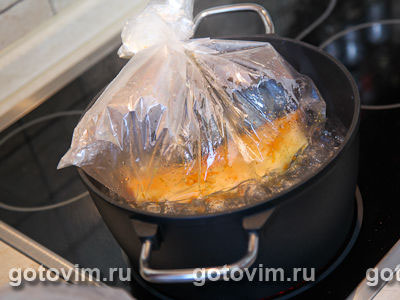 Отварная рыба с цедрой (в рукаве) Отварная рыба с цедрой (в рукаве)