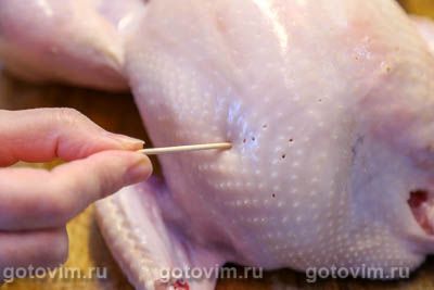 Курица, запеченная с сырным маслом под кожей Курица, запеченная с сырным маслом под кожей