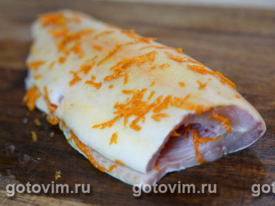 Отварная рыба с цедрой (в рукаве) Отварная рыба с цедрой (в рукаве)