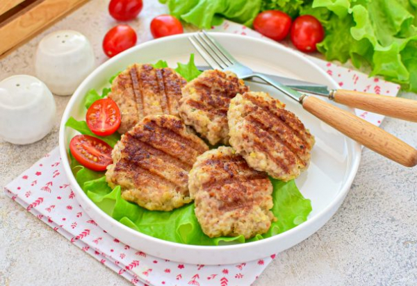 Котлеты на электрогриле Котлеты на электрогриле