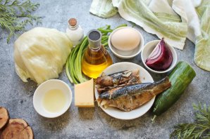 Салат из копченой сельди с сыром Салат из копченой сельди с сыром