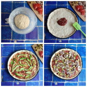 Постная пицца с авокадо Постная пицца с авокадо