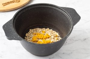 Овсяная каша с шоколадом и апельсином Овсяная каша с шоколадом и апельсином