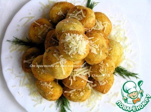 Творожные шарики с пармезаном и зеленью Творожные шарики с пармезаном и зеленью