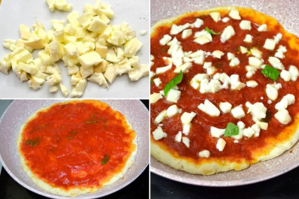 Пицца рецепт на сковороде в домашних условиях быстро и вкусно
Пицца рецепт на сковороде в домашних условиях быстро и вкусно