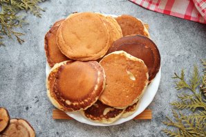 Ванильные панкейки на молоке Ванильные панкейки на молоке