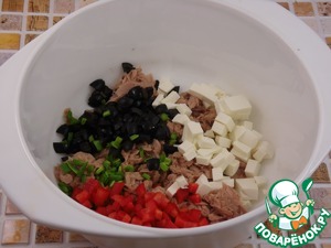 Киш с тунцом и перцем