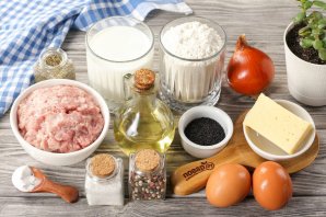 Заливной сырно-мясной пирог "Удивительный" Заливной сырно-мясной пирог "Удивительный"