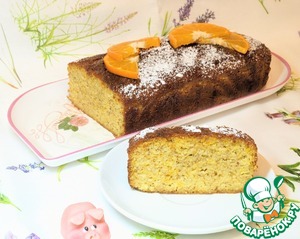 Лимонно-мандариновый миндальный пирог