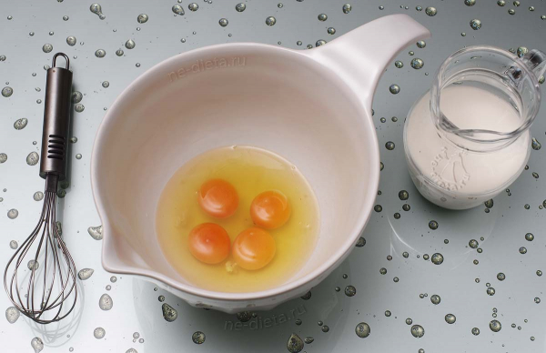 Омлет с сыром и овсянкой Омлет с сыром и овсянкой