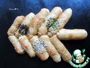 Разборный пирог-ёлочка "Тунец и капуста"