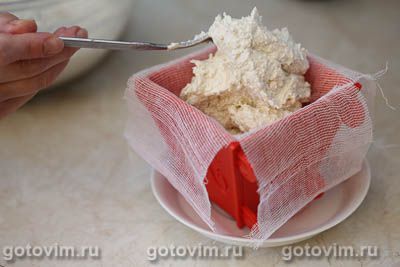 Творожная пасха с банановым кремом