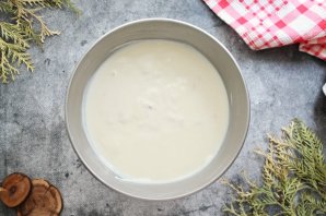 Ленивый кекс с персиками и творогом Ленивый кекс с персиками и творогом