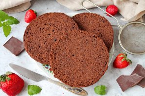 Шоколадный бисквит на белках Шоколадный бисквит на белках