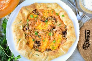 Пирог с тыквой открытый Пирог с тыквой открытый